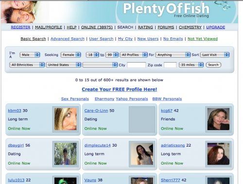 free online dating at plentyoffish comtm